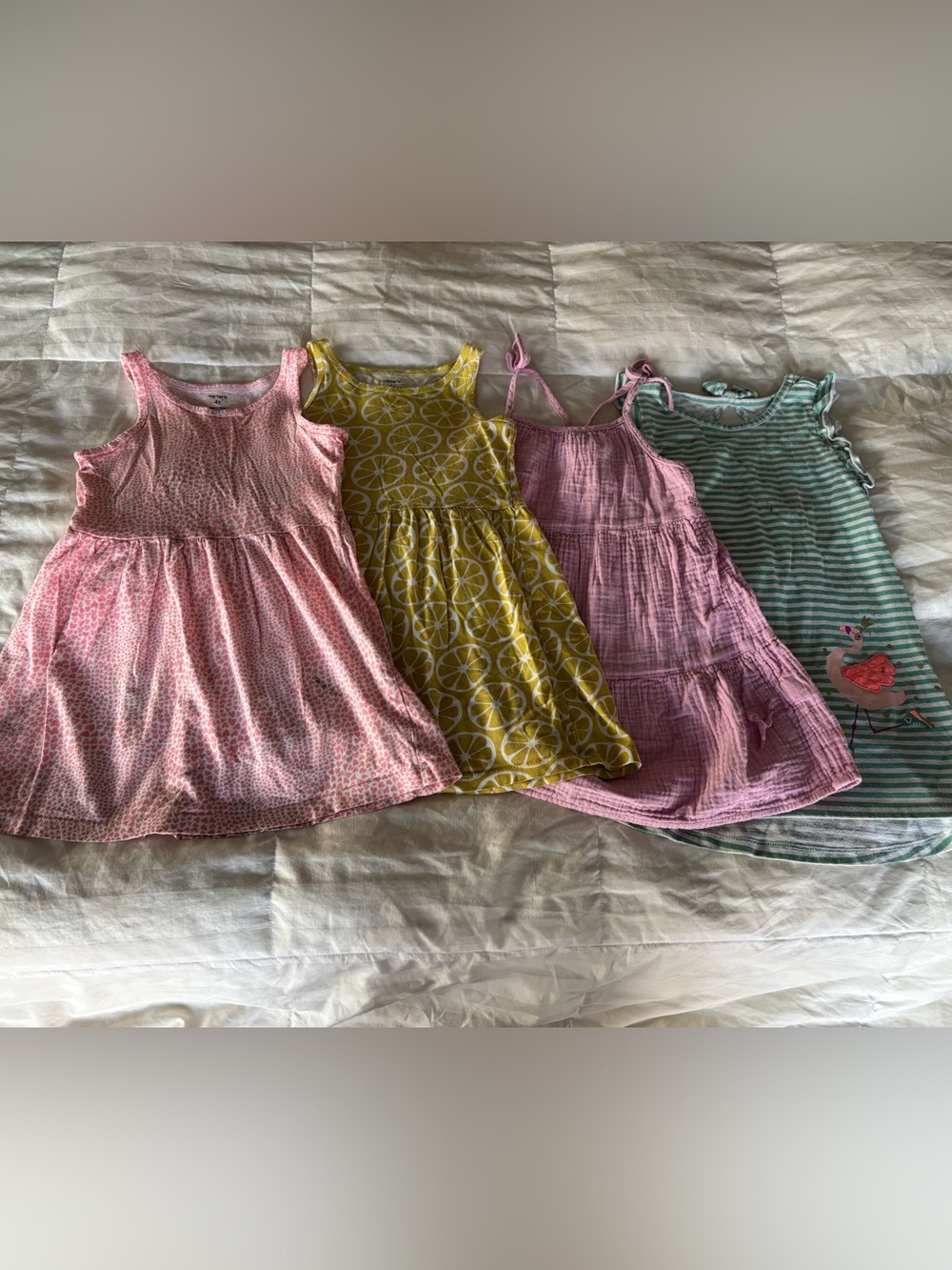 4T Girls Summer Cotton Dresses